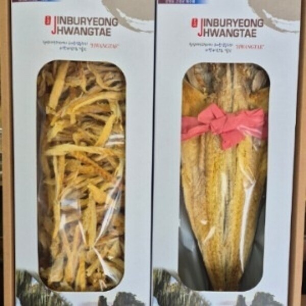 [통일덕장] 반반 황태포황태채 선물세트 (왕특대5미+채350그람)